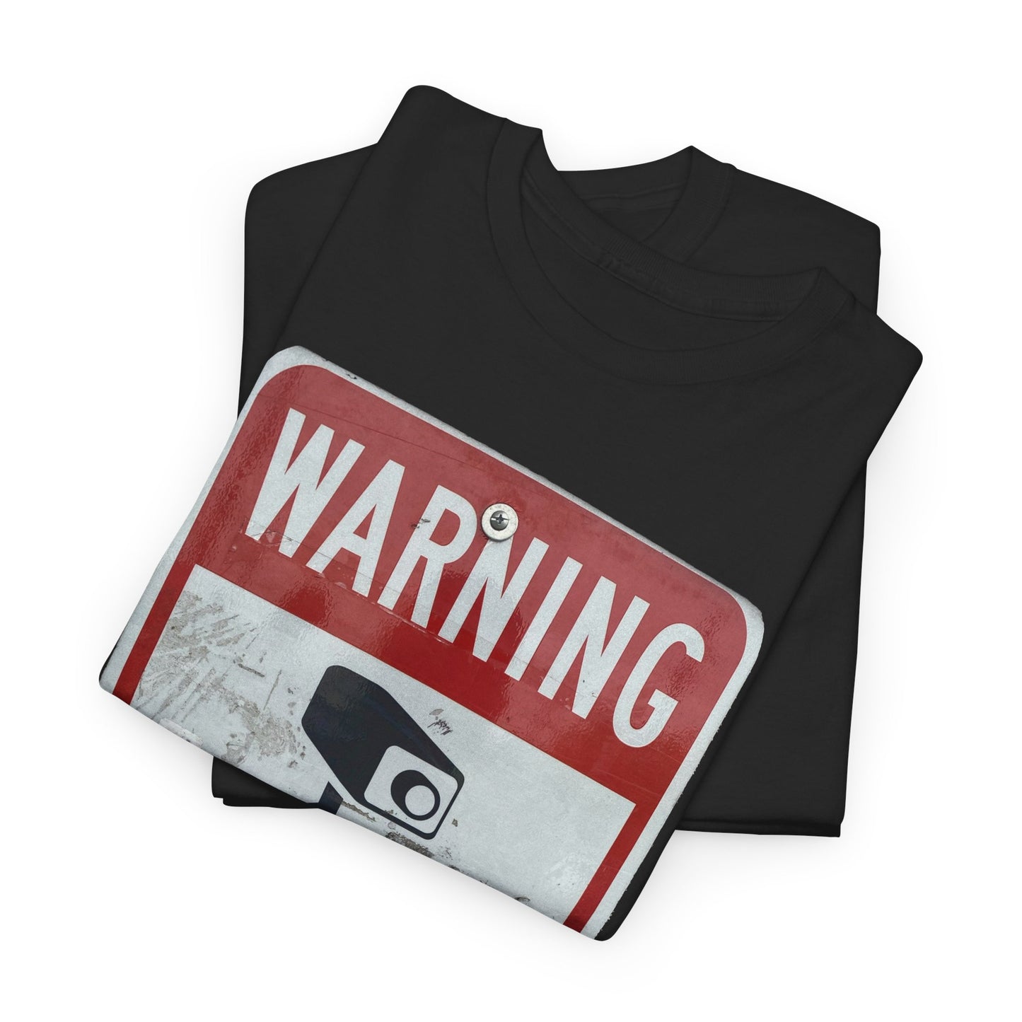 No Dumping Warning T-Shirt | Property Protected by Video Surveillance Tee | Funny Security Sign Shirt | No Dumping Zone Graphic | Violation