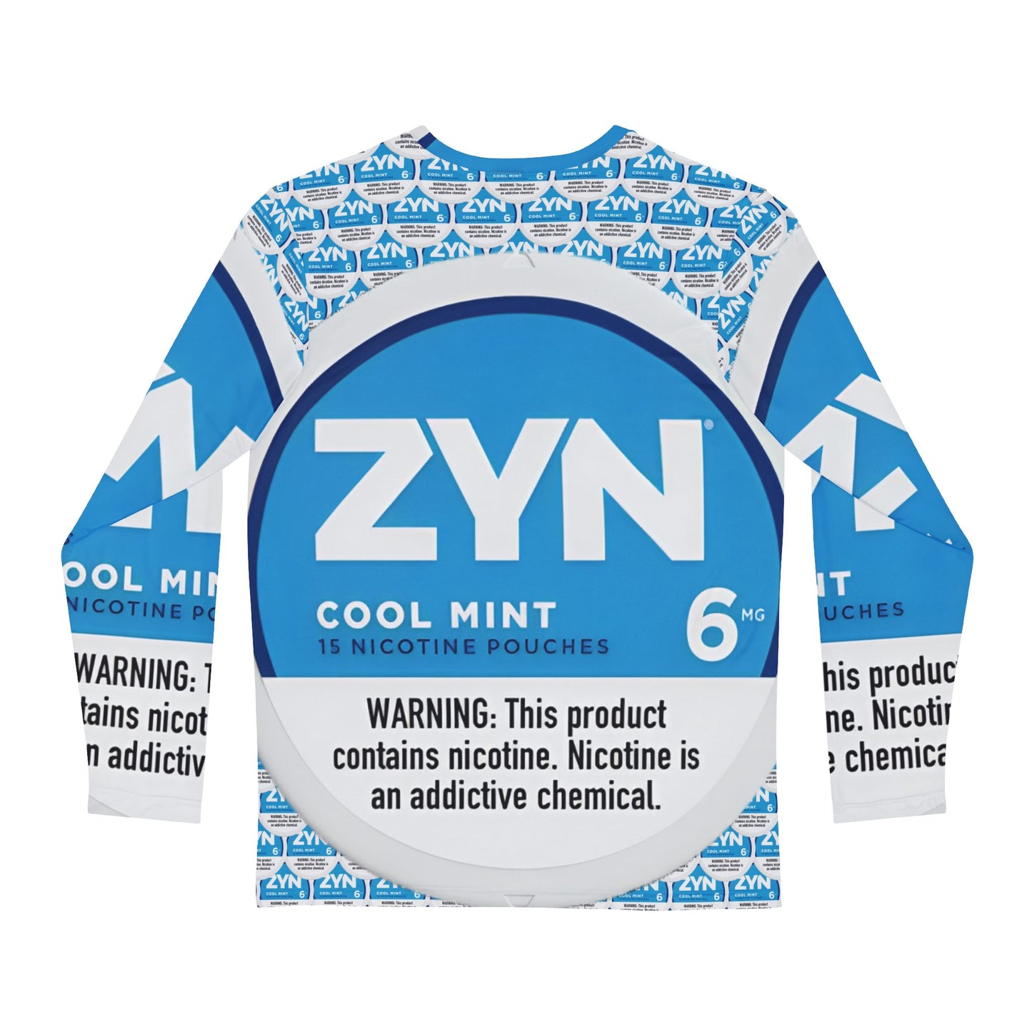 ZYN Cool Mint All-Over Print Long Sleeve Shirt | Unofficial Zyn Apparel