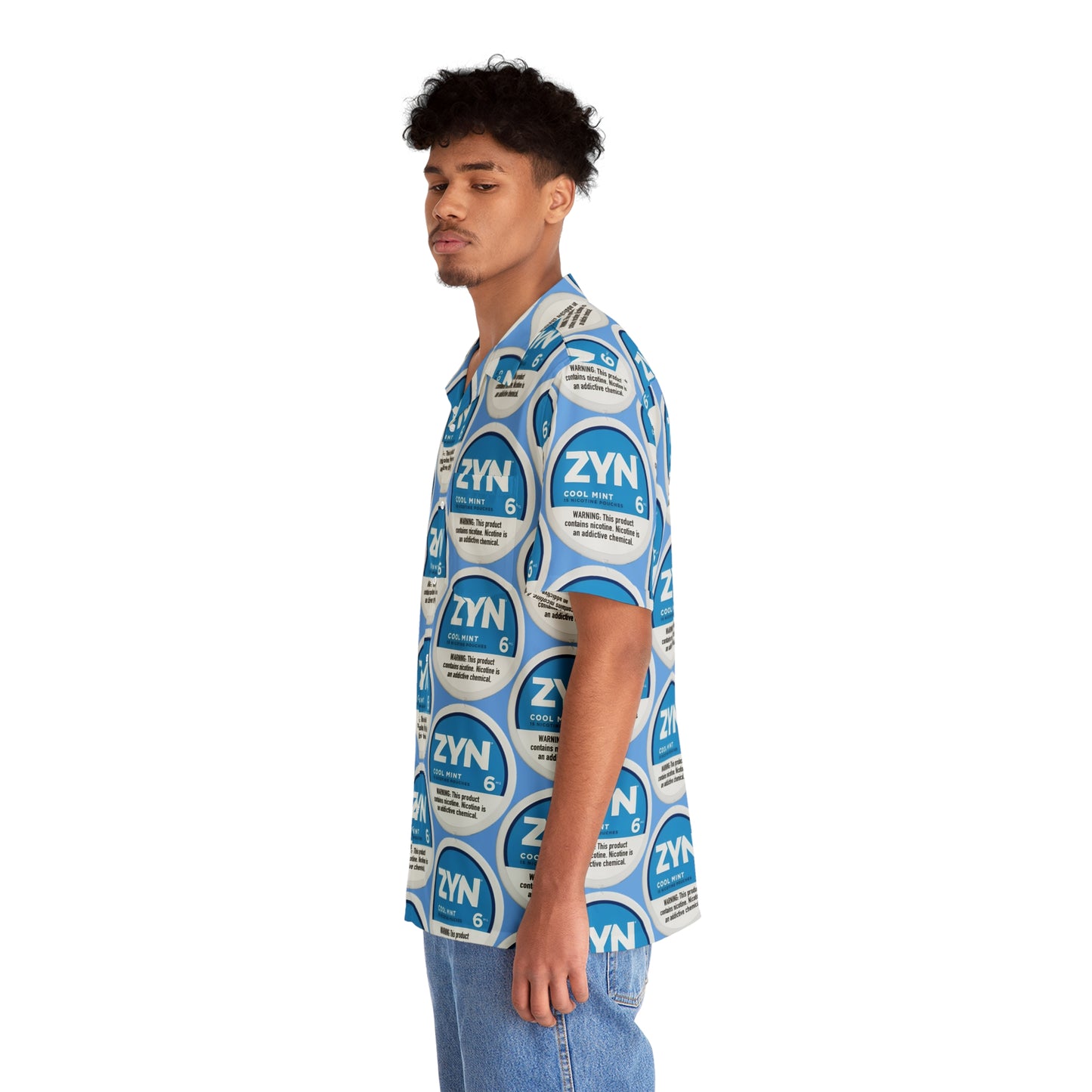 Zyn Cool Mint Hawaiian Shirt | Unofficial Zyn Inspired Tropical Wear