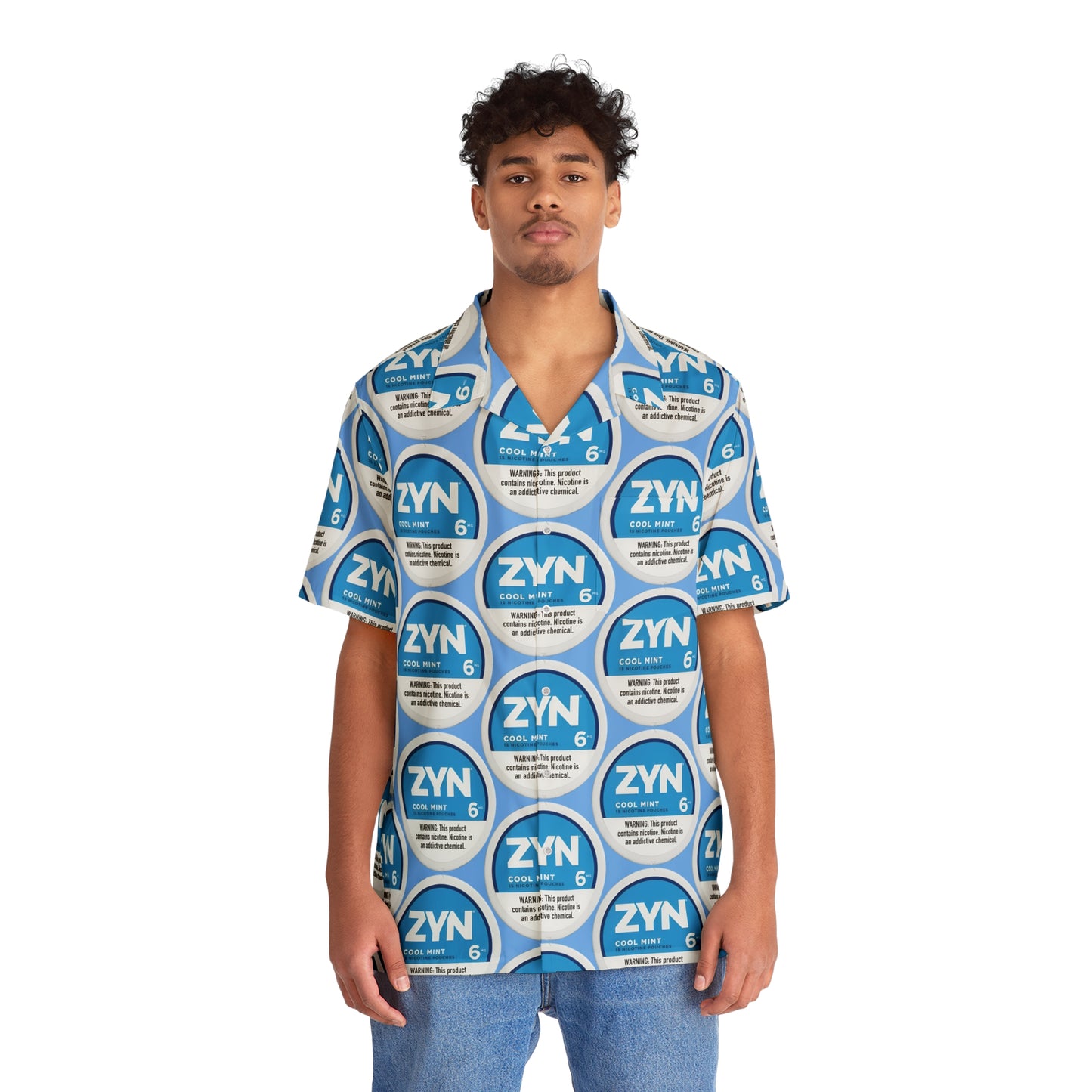 Zyn Cool Mint Hawaiian Shirt | Unofficial Zyn Inspired Tropical Wear