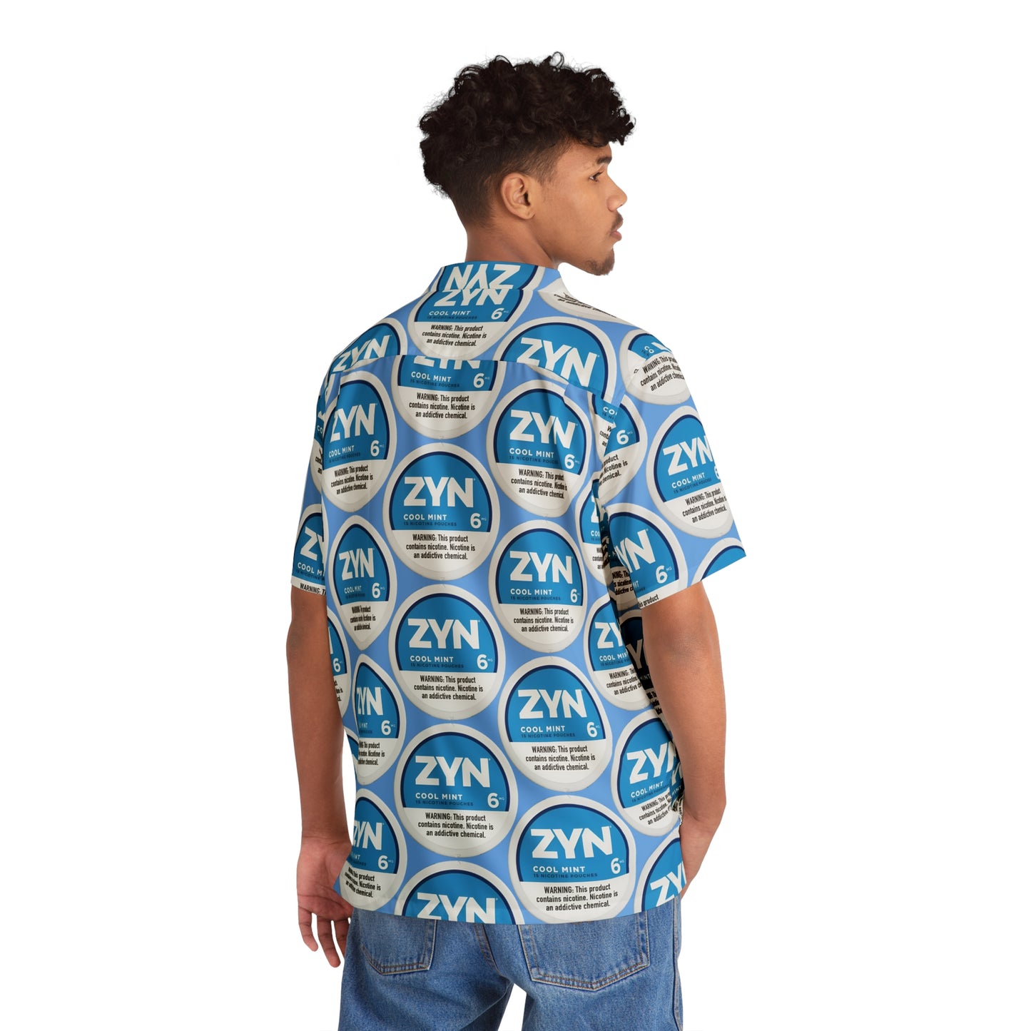 Zyn Cool Mint Hawaiian Shirt | Unofficial Zyn Inspired Tropical Wear