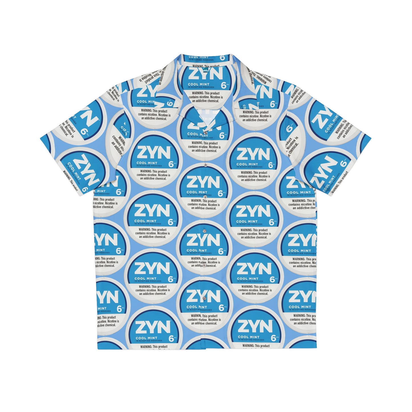 Zyn Cool Mint Hawaiian Shirt | Unofficial Zyn Inspired Tropical Wear