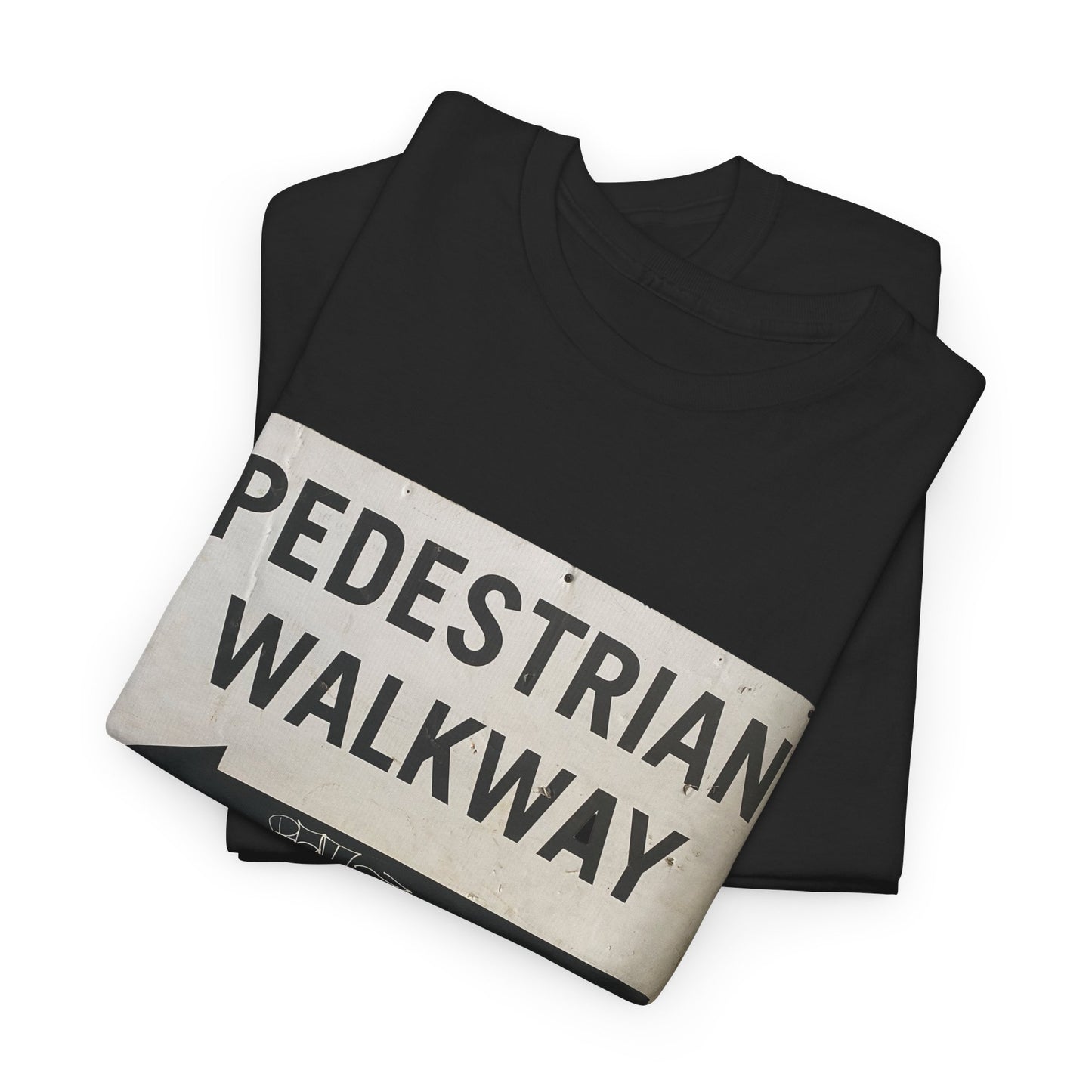 Pedestrian Walkway T-Shirt | New York City Sign Tee | NYC Street Sign Graphic Shirt | Urban Walkway Apparel | Funny Tourist NYC Shirt