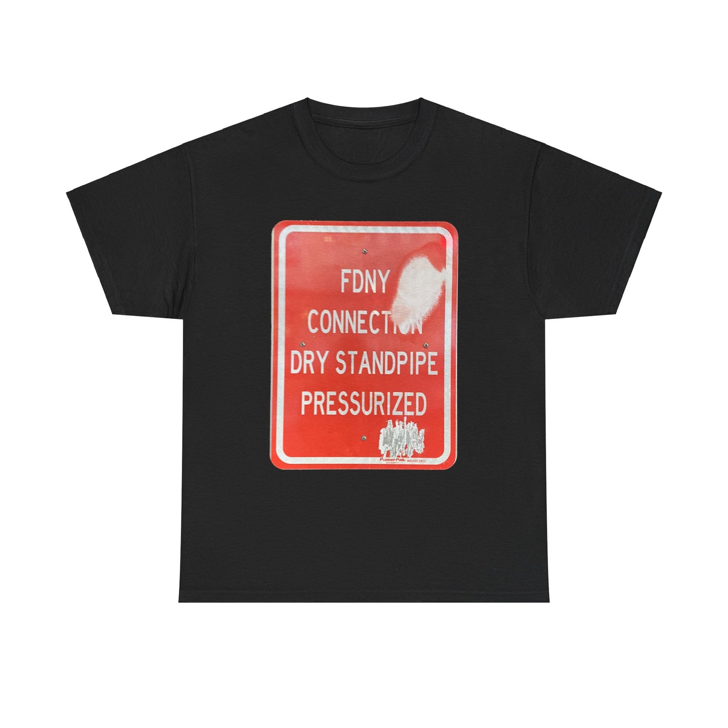 FDNY Dry Standpipe Connection T-Shirt | Pressurized Fire System Sign Tee | Firefighter Apparel | Fire Safety Warning Shirt | FDNY Graphic Tee