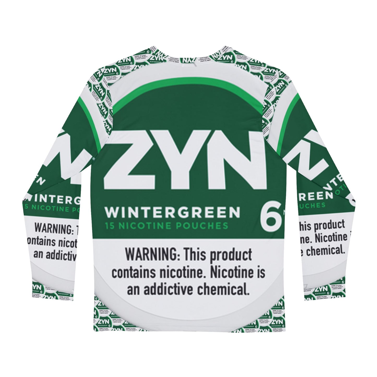 ZYN Wintergreen All-Over Print Long Sleeve Shirt | Unofficial Zyn Apparel