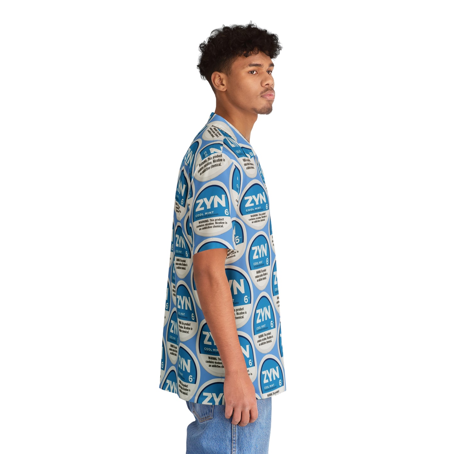 Zyn Cool Mint Hawaiian Shirt | Unofficial Zyn Inspired Tropical Wear